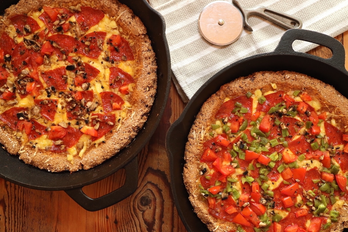 simple einkorn pizza