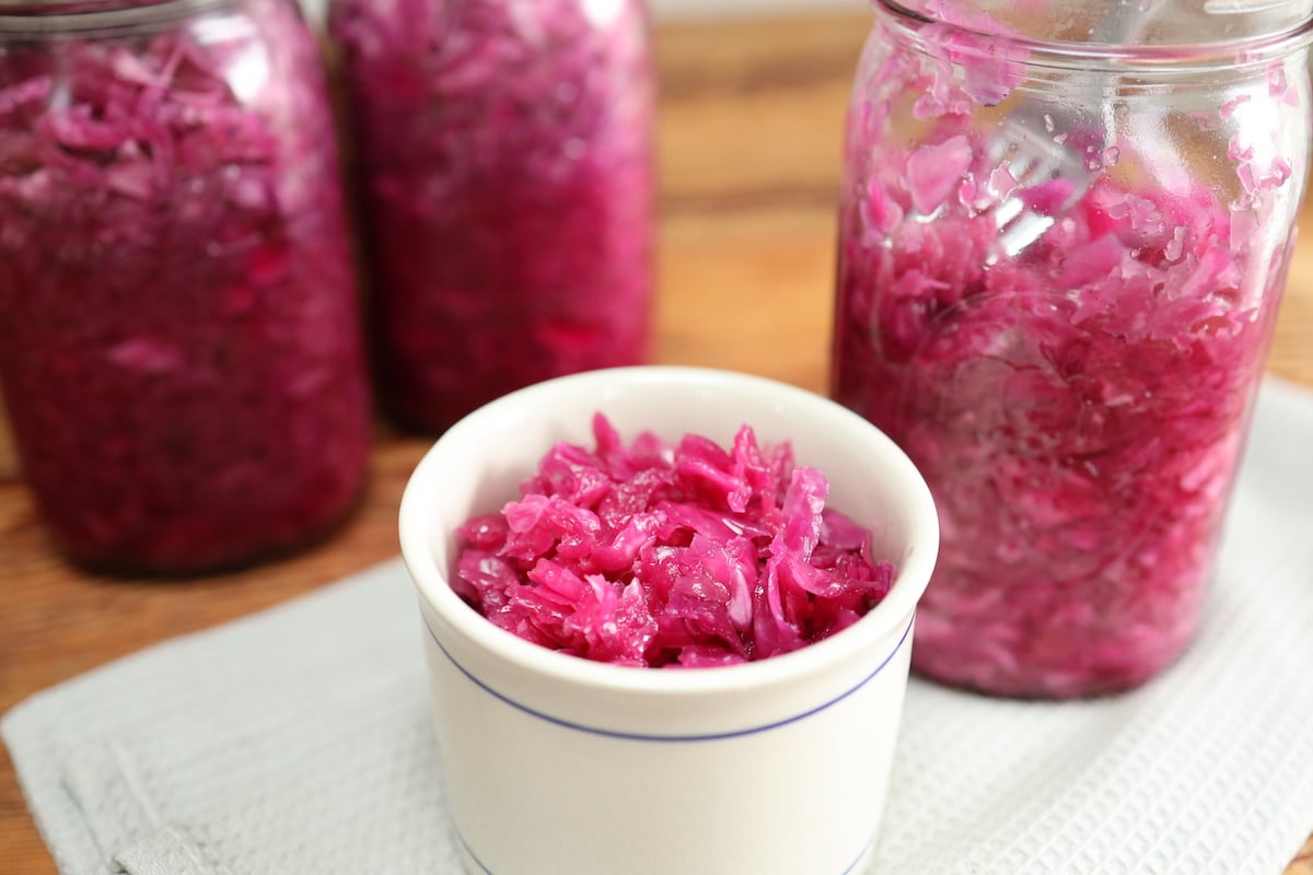 red cabbage sauerkraut