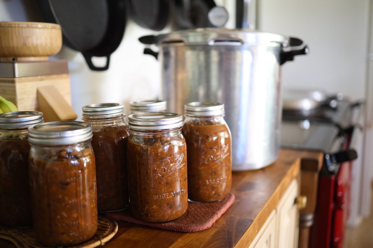 canning leftover chili