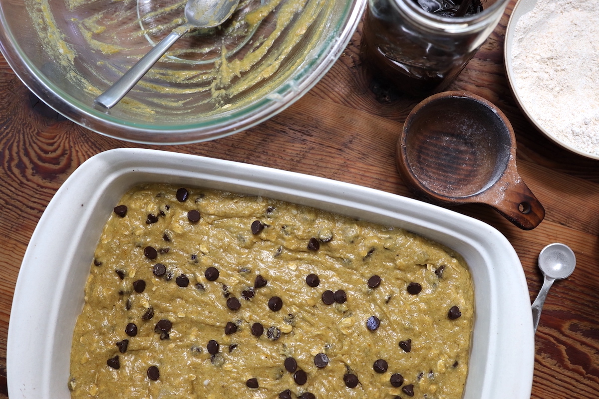 sourdough cookie bars