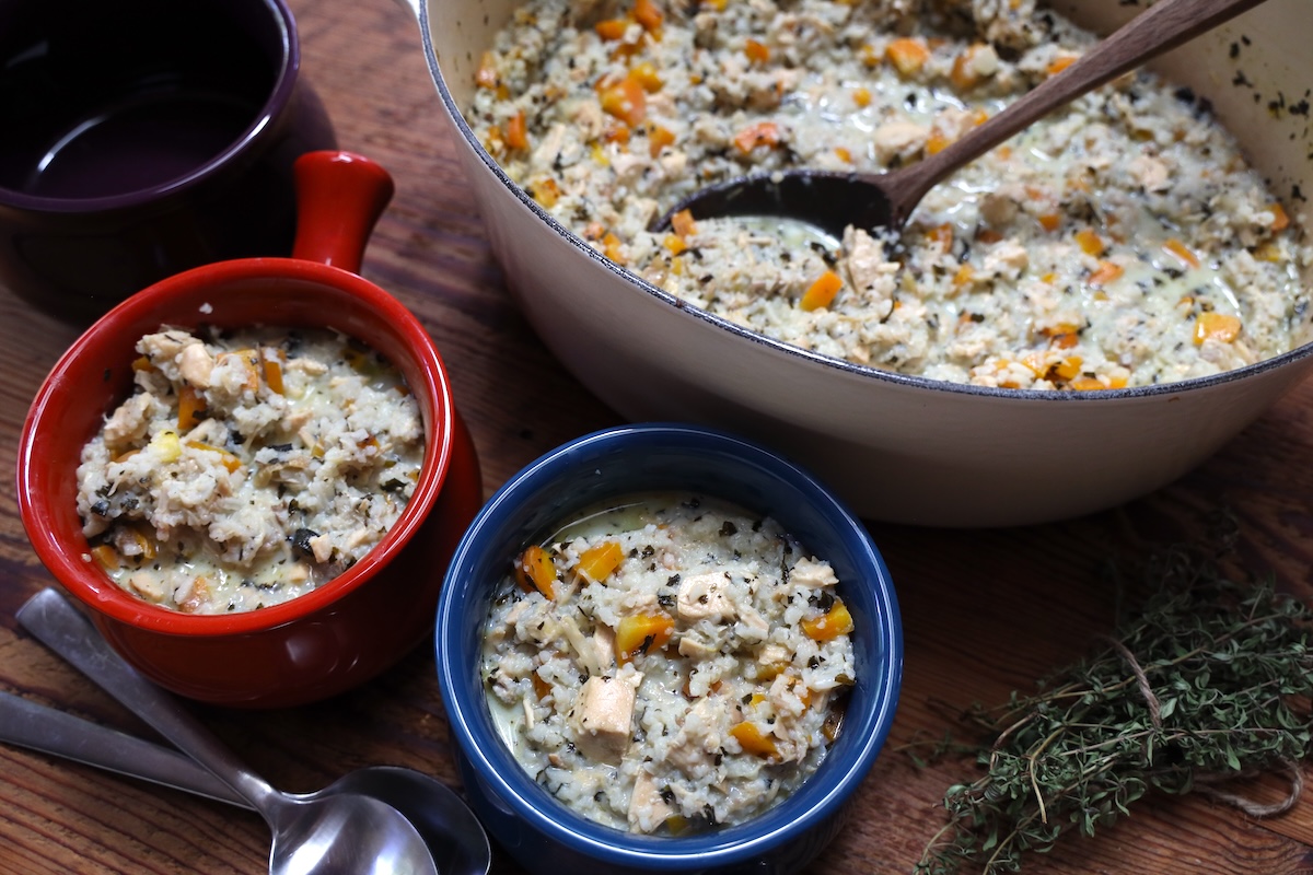 creamy chicken rice