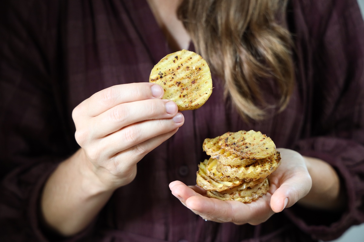 homemade crinkle cut