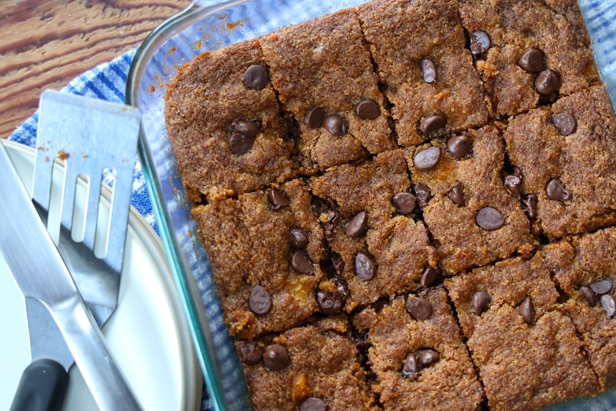 easy pumpkin blondies