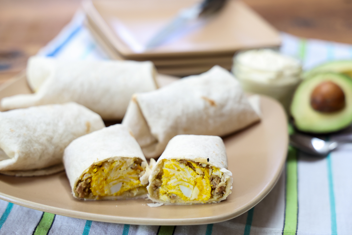 simple breakfast burrito