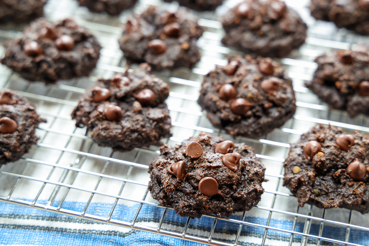 fudgy avocado cookies